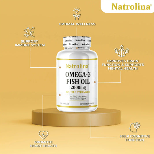 Natrolina Omega 3 Fish Oil 2000mg, double Strength