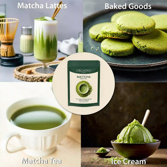 Orgaino Raw Matcha Green Tea Powder (50g, 25 Cups)