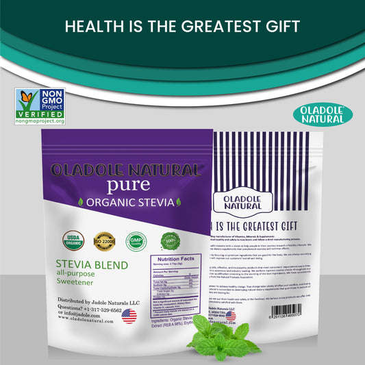 Oladole Natural Organic Stevia Sweetener Blend 200g