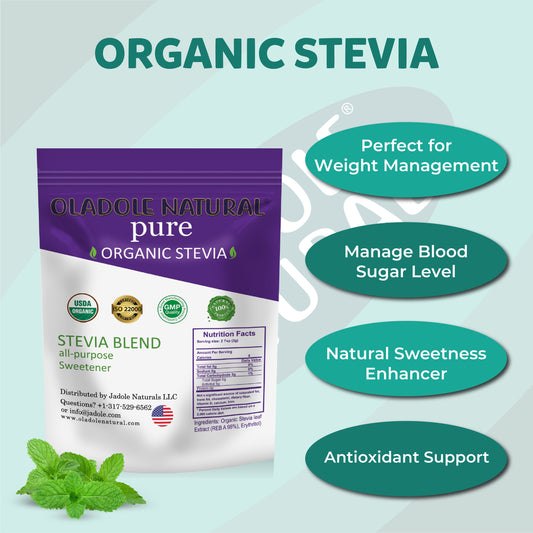 Oladole Natural Organic Stevia Sweetener Blend 200g