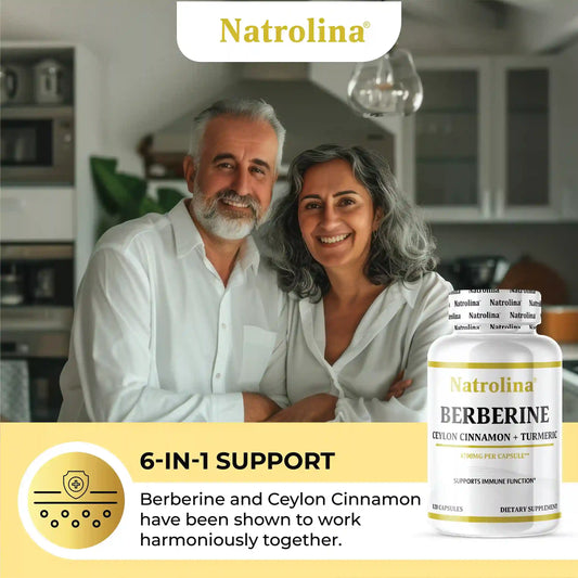 Natrolina Premium Berberine HCL, 120 Capsules