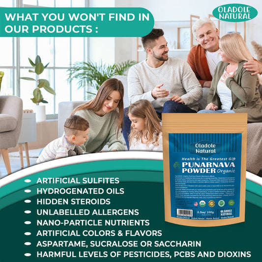 Oladole Natural Botanicals Punarnava Powder 100g