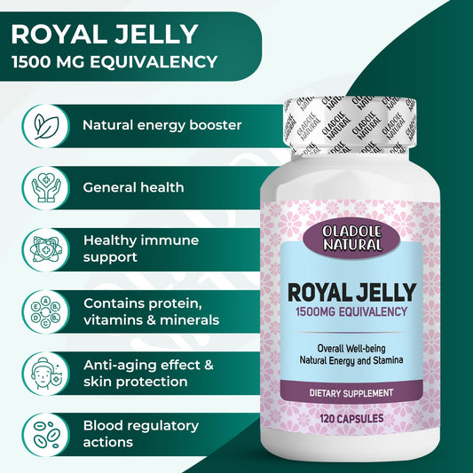 Oladole Natural Royal Jelly 1500mg - 120 Capsules