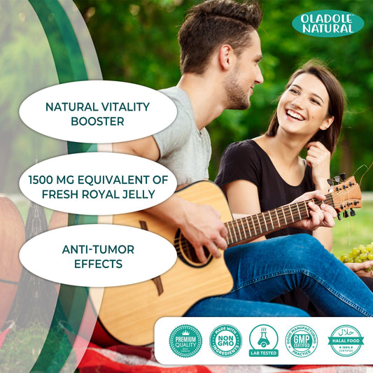 Oladole Natural Royal Jelly 1500mg - 120 Capsules