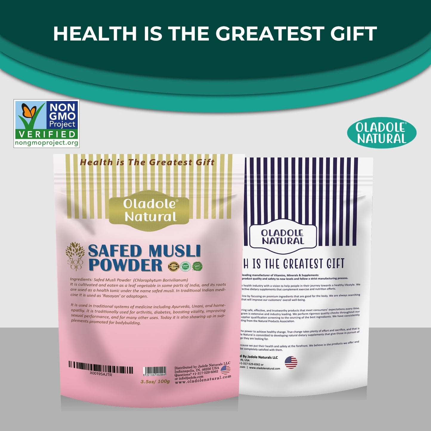 Oladole Natural Safed Musli Powder 100grams