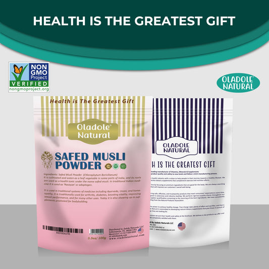 Oladole Natural Safed Musli Powder 100grams