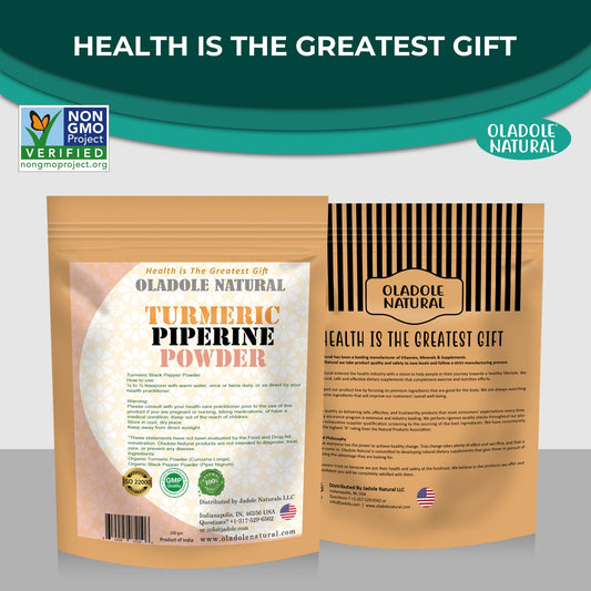 Oladole Natural Turmeric Black Pepper Powder 100g