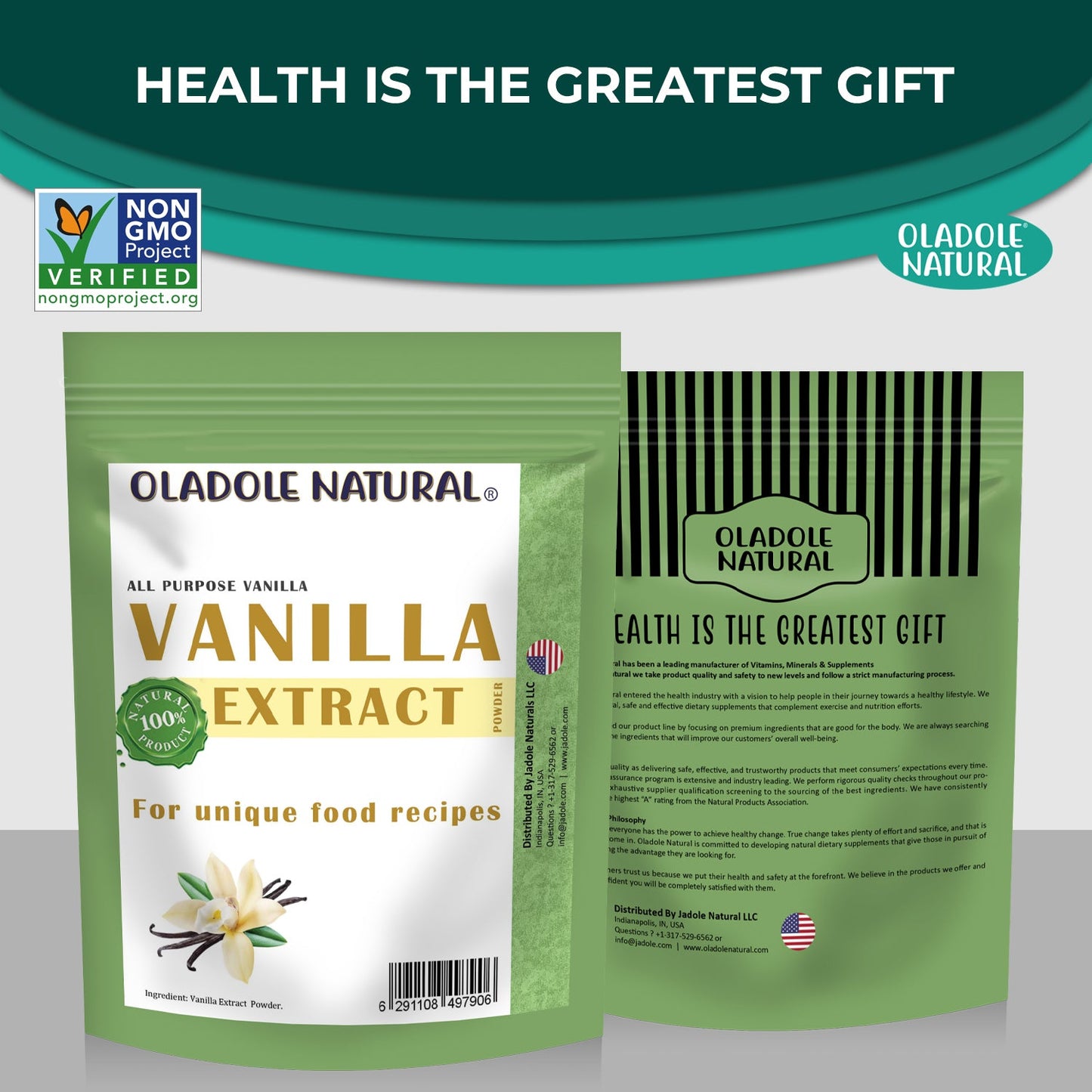 Oladole Natural Vanilla Extract Powder 50g