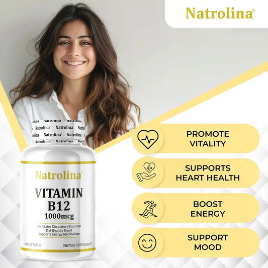 Natrolina Vitamin B12 1000 mcg 100 Softgels