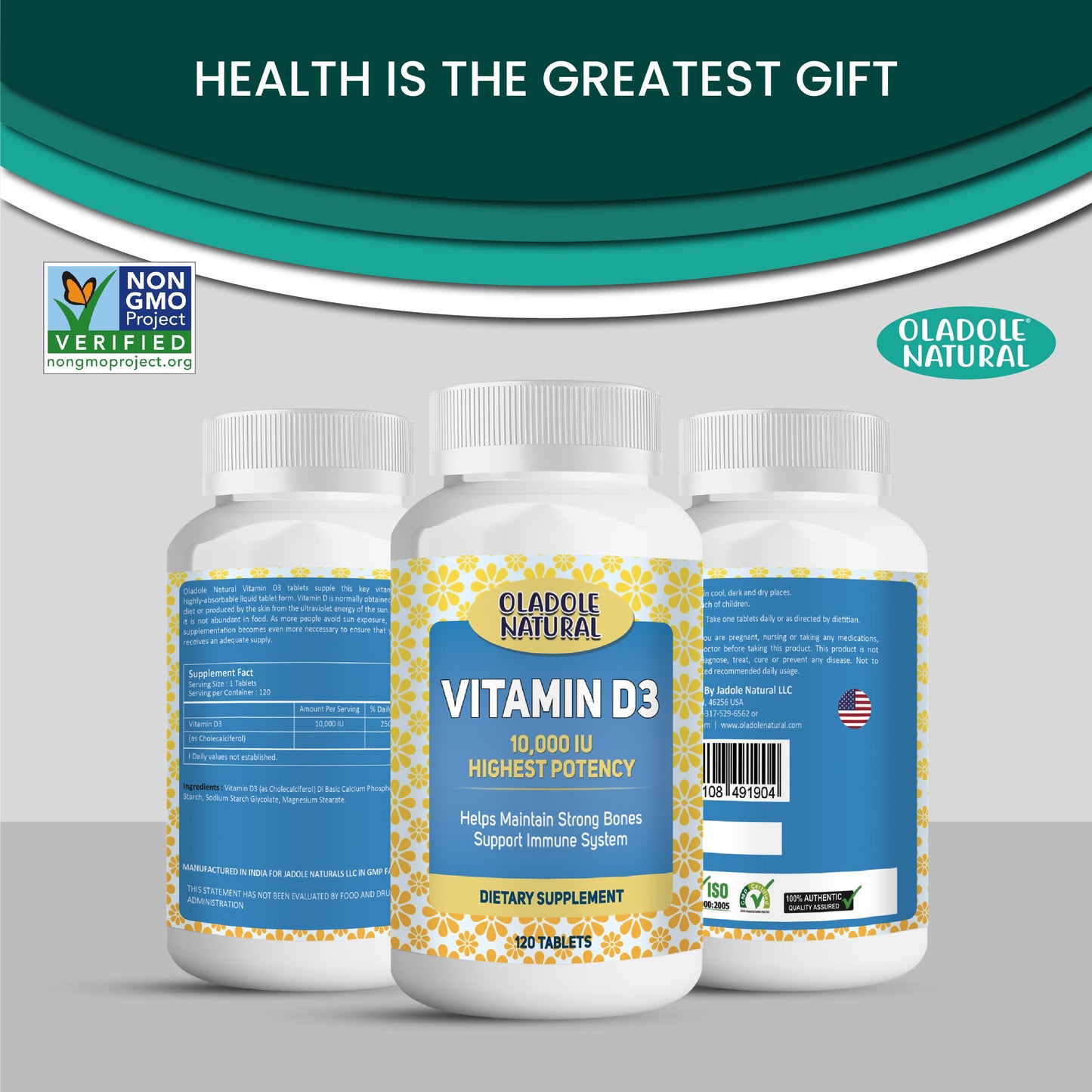 Vitamin D3 1000 iu 120 Softgels