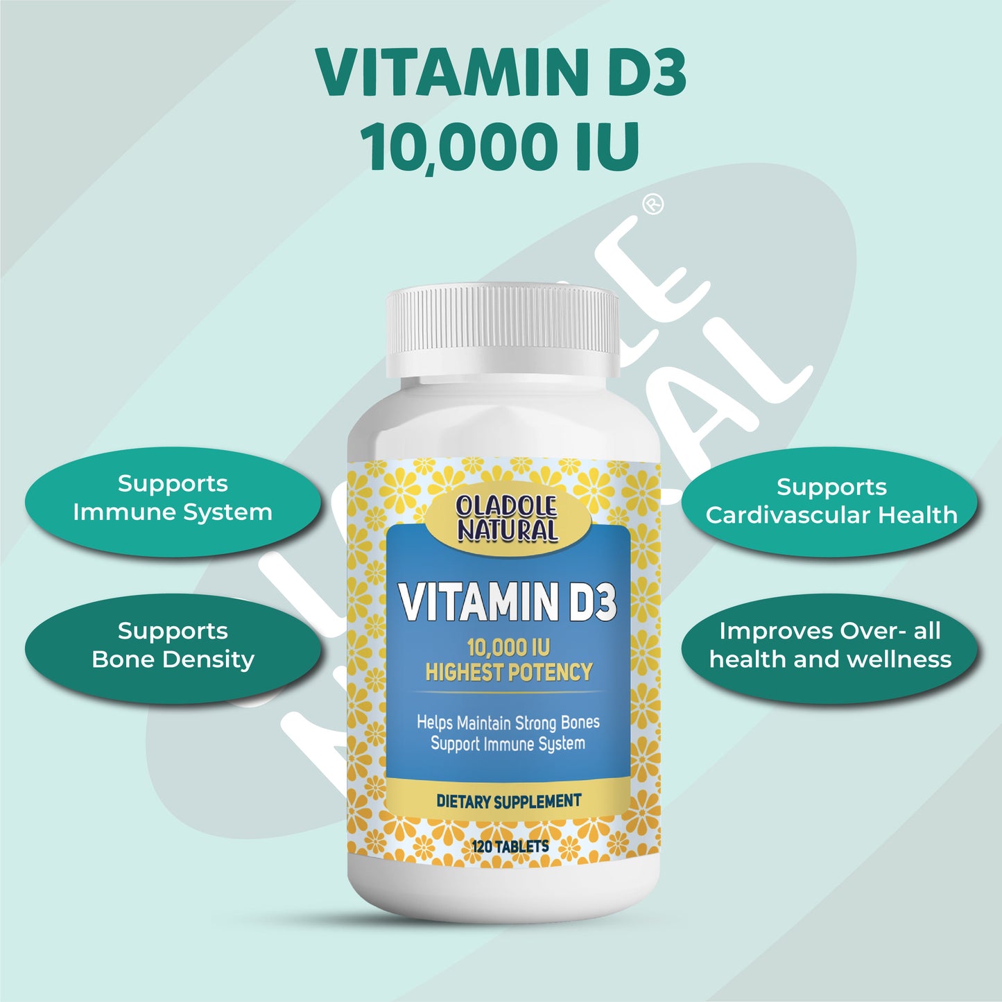 Vitamin D3 1000 iu 120 Softgels