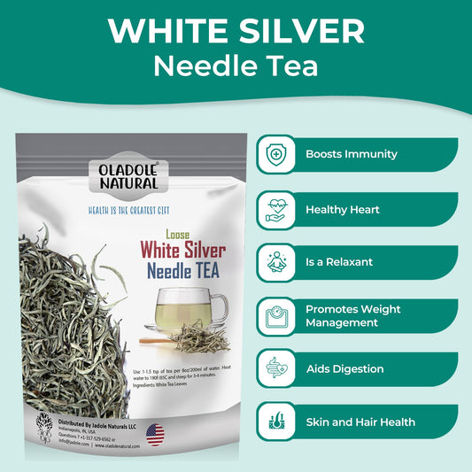 Oladole Natural Loose White Silver Needle Tea 100g