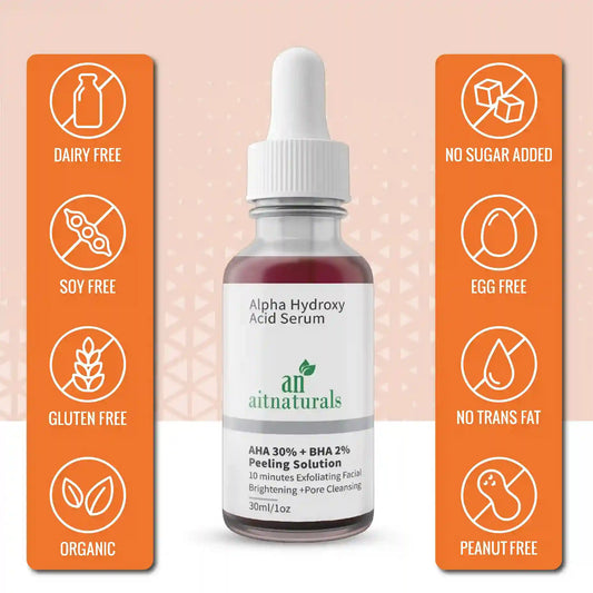 Aitnaturals AHA 30% + BHA 2% Peeling Solution, 30ml