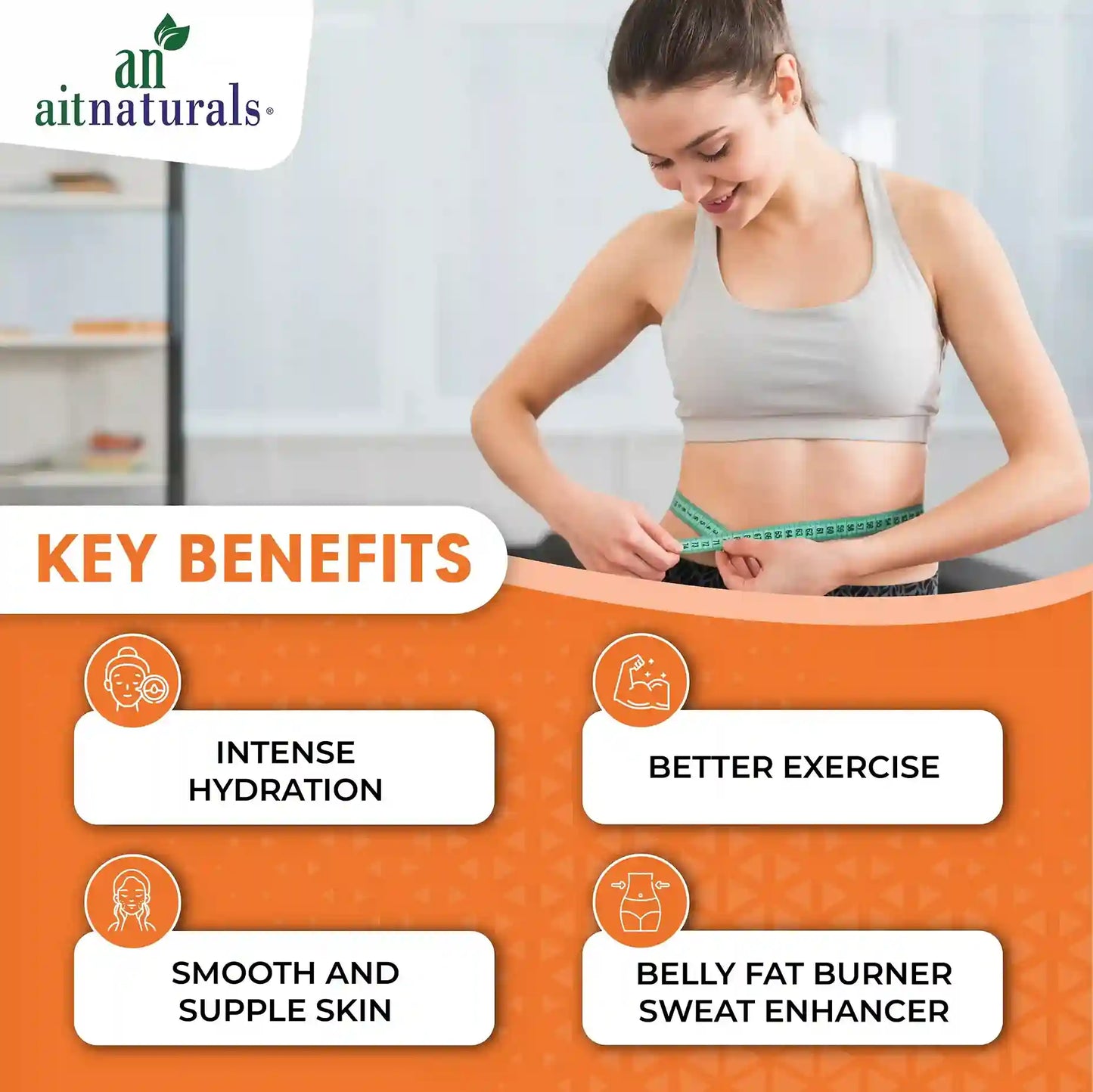 Aitnaturals Hot Cream for Anti-Cellulite, Skin Toning & Slimming Gel