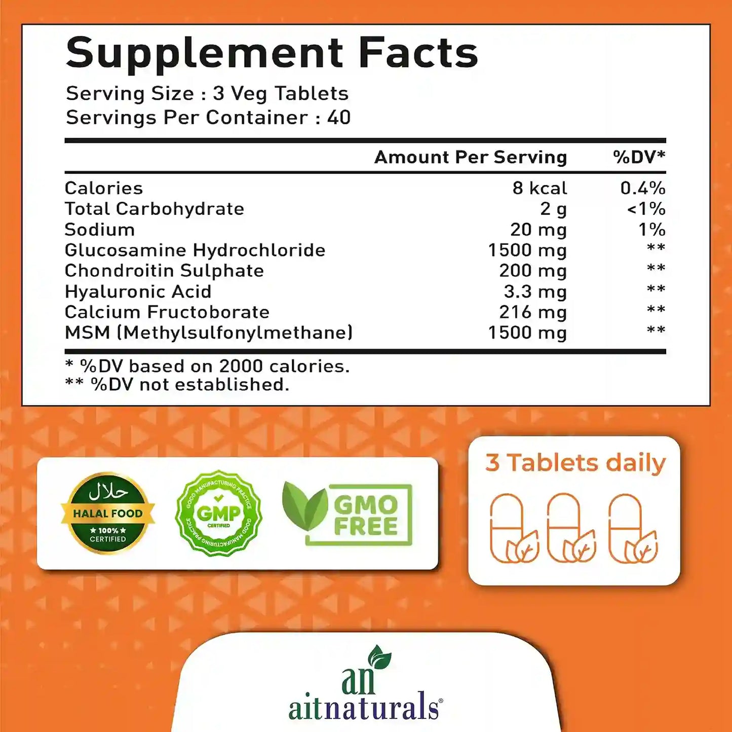 Aitnaturals Joint Health - 120 Tablets
