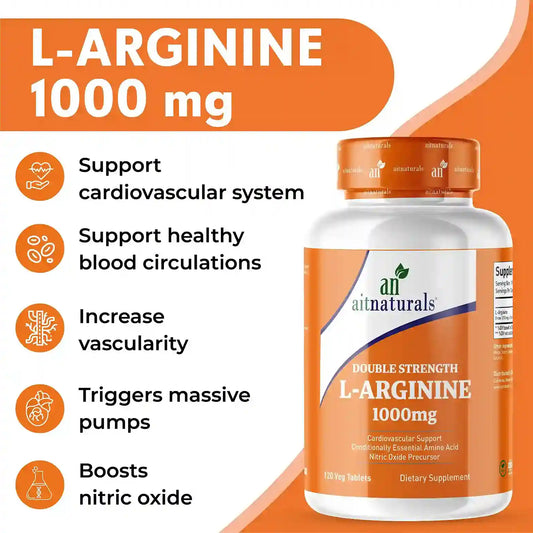 Double Strength L-Arginine - 1000 mg