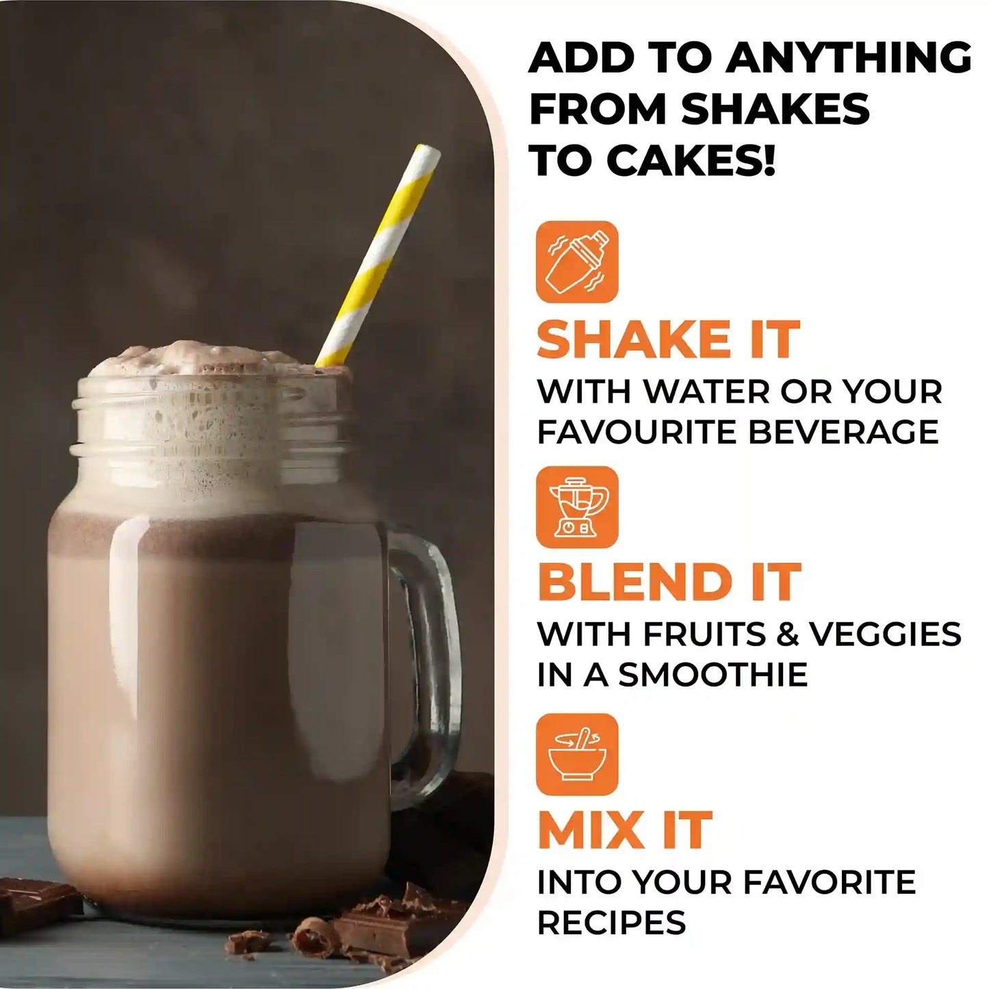 Aitnaturals Organic Protein Powder - choclate
