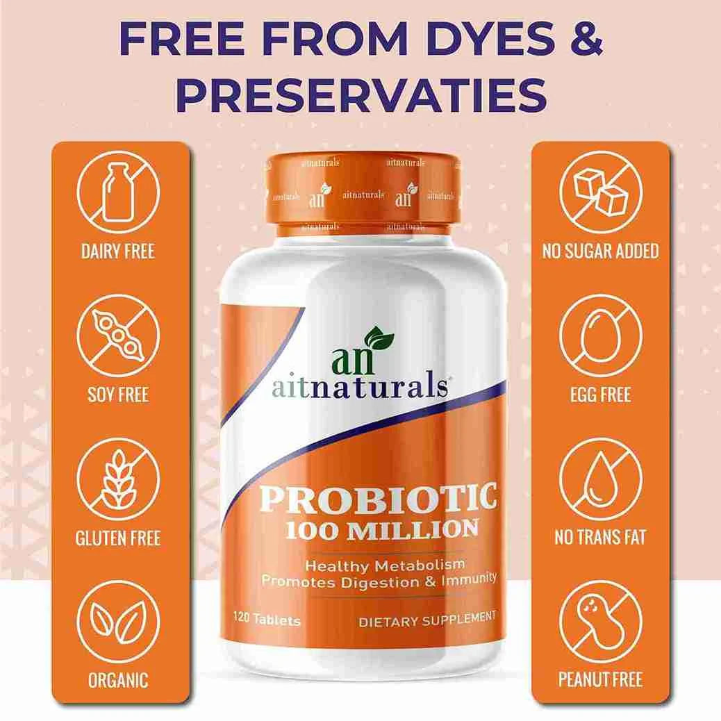 بروبيوتيك أسيدوفيلوس 100 مليون من أيت ناتشورالز 