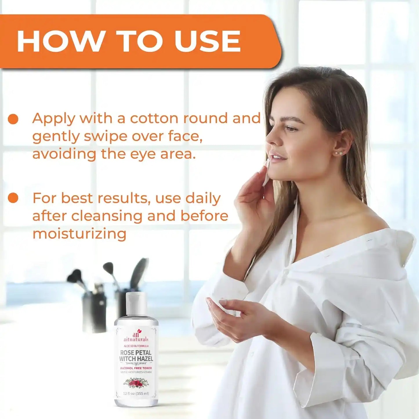 Aitnaturals Rose Petal Witch Hazel Toner