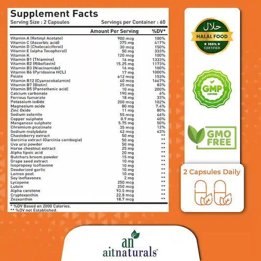 Aitnaturals Women's Multivitamin - 120 Capsules