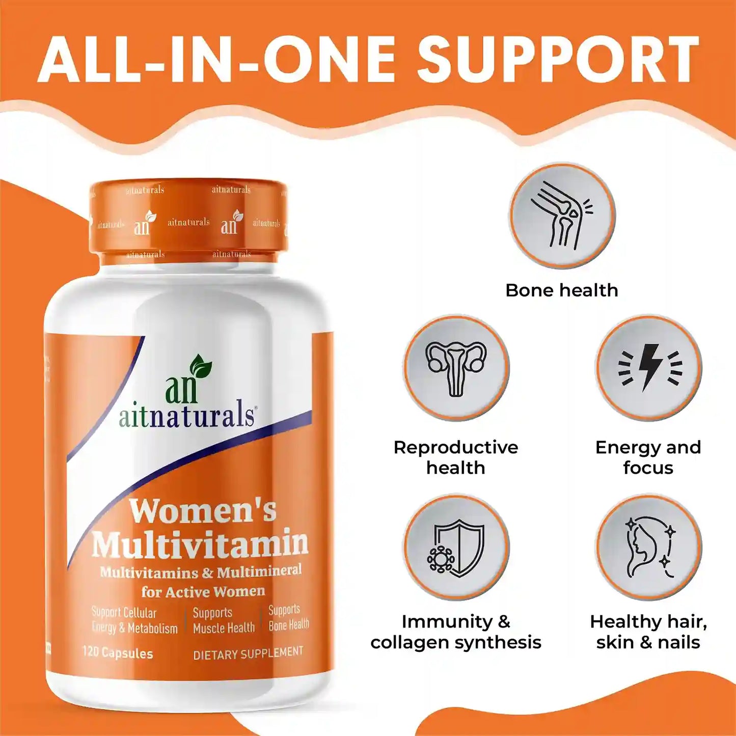 Aitnaturals Women's Multivitamin - 120 Capsules