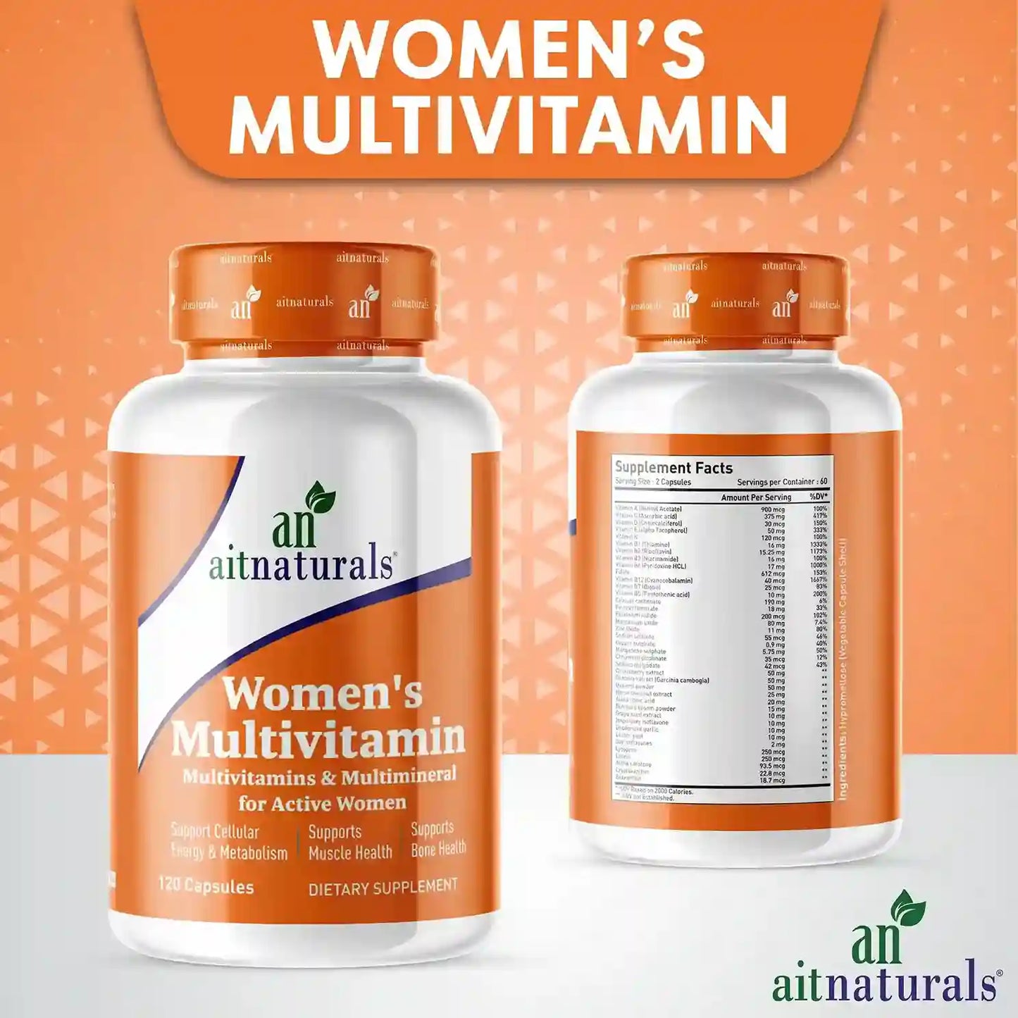 Aitnaturals Women's Multivitamin - 120 Capsules