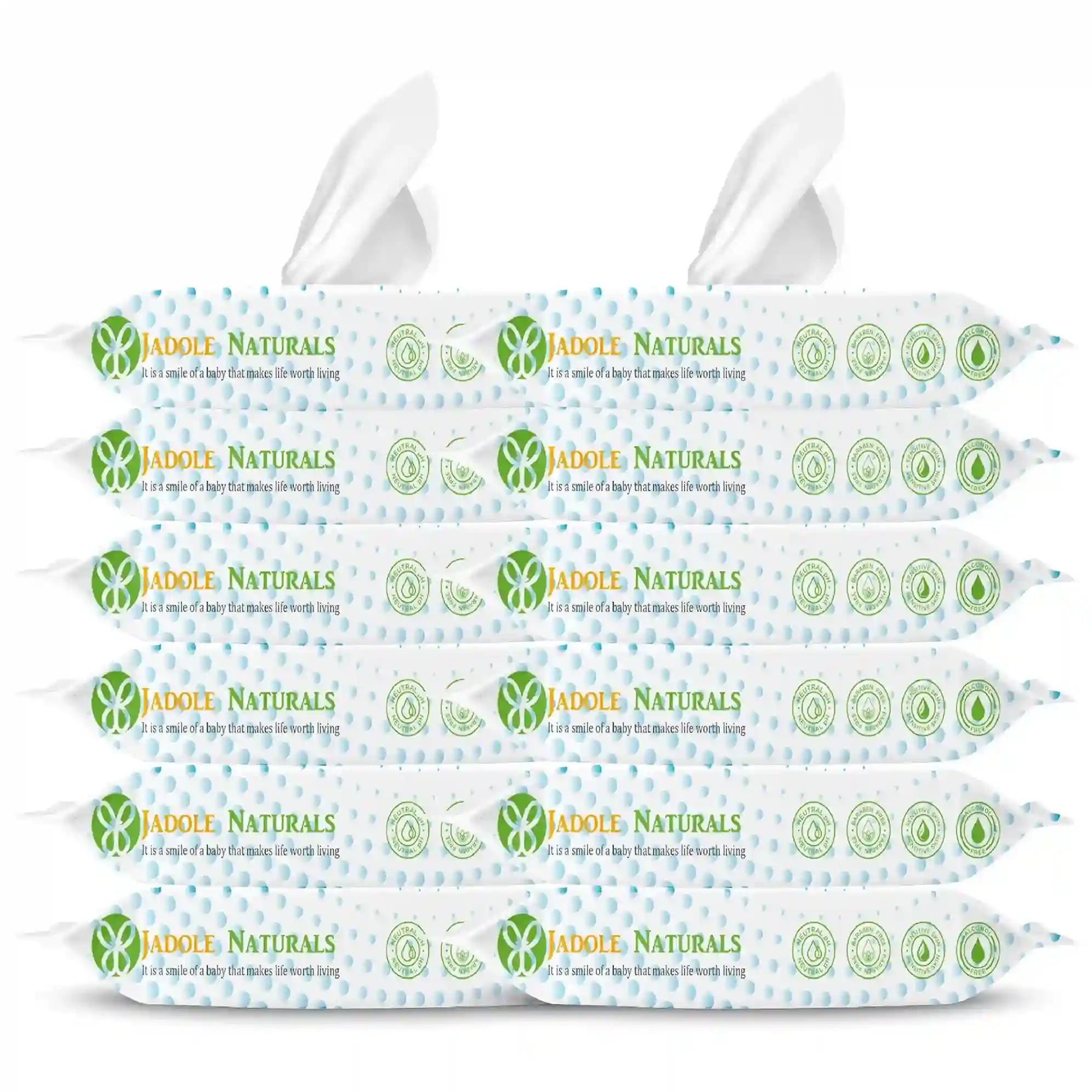 مناديل الأطفال من جادول ناتشورالز - عبوة من 12 قطعة 