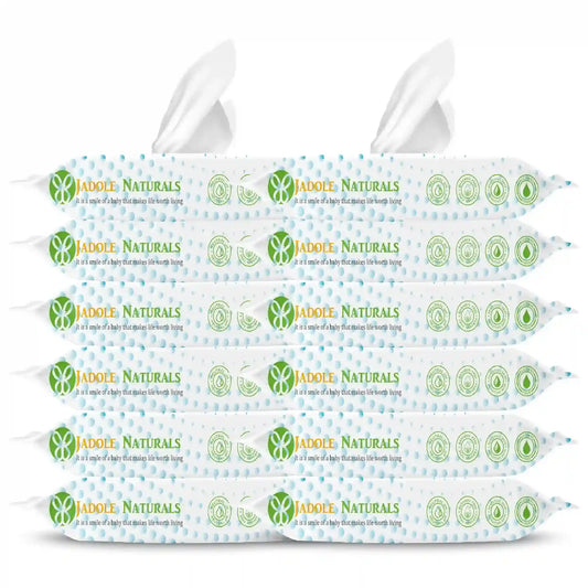 Jadole Naturals Baby Wipes Pack of 12