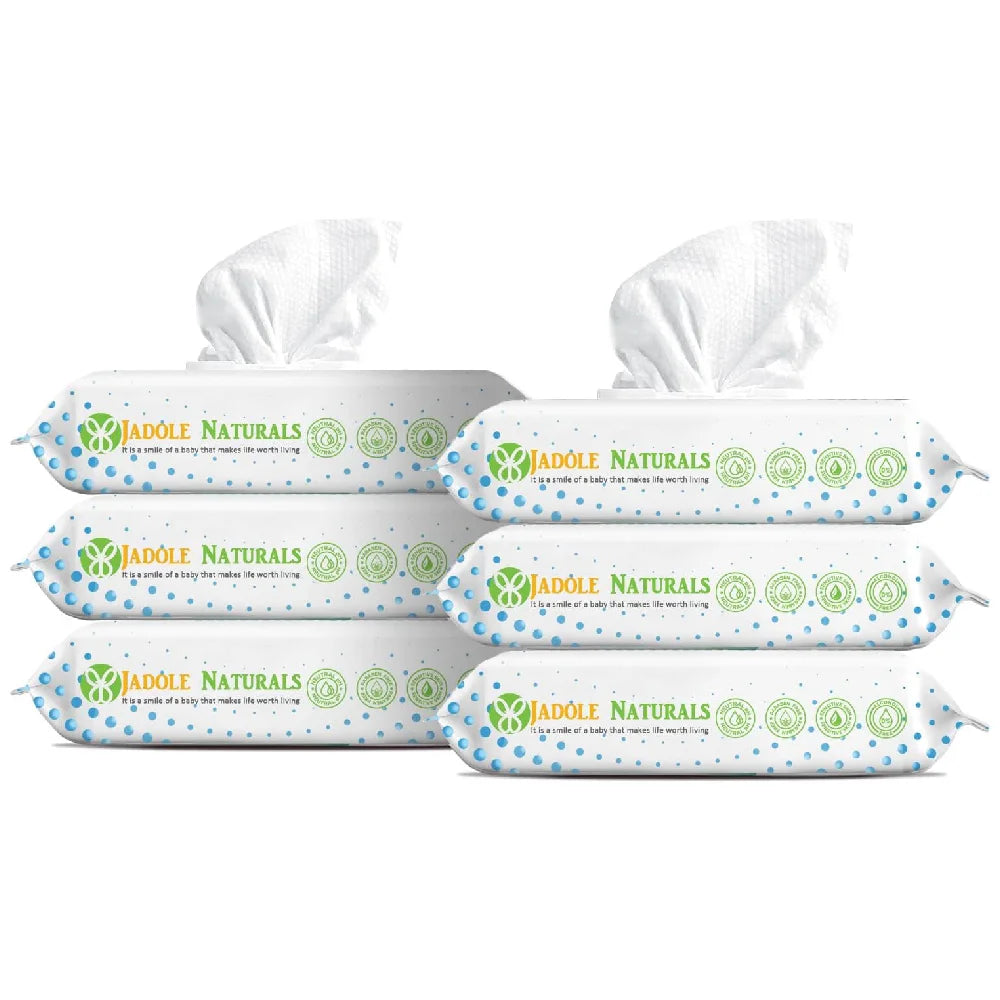 Jadole Naturals Baby Wipes Pack of 6
