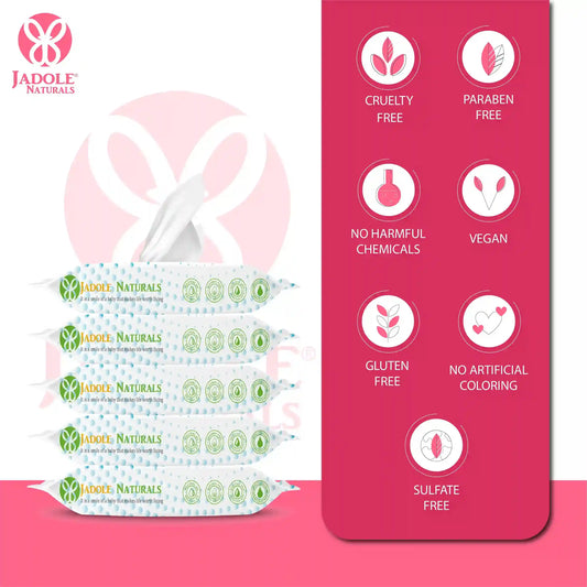 Jadole Naturals Baby Wipes Pack of 6