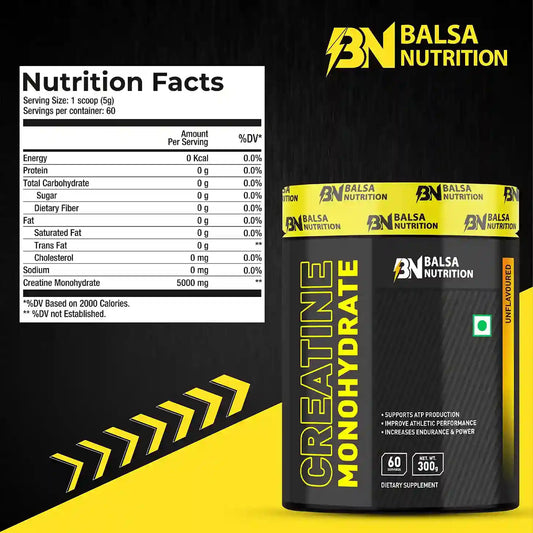 Balsa Nutrition Creatine Monohydrate Powder- 300g