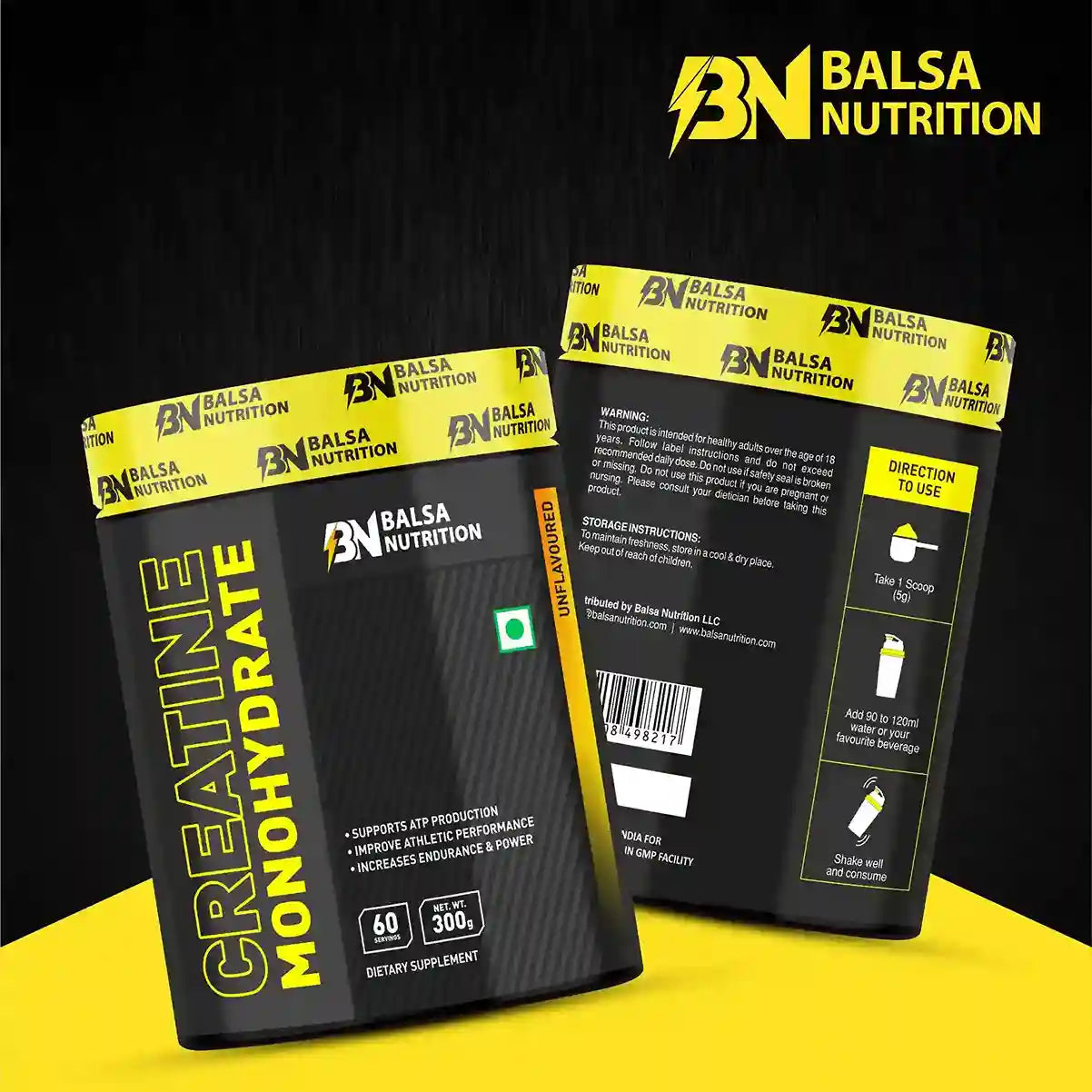 Balsa Nutrition Creatine Monohydrate Powder- 300g