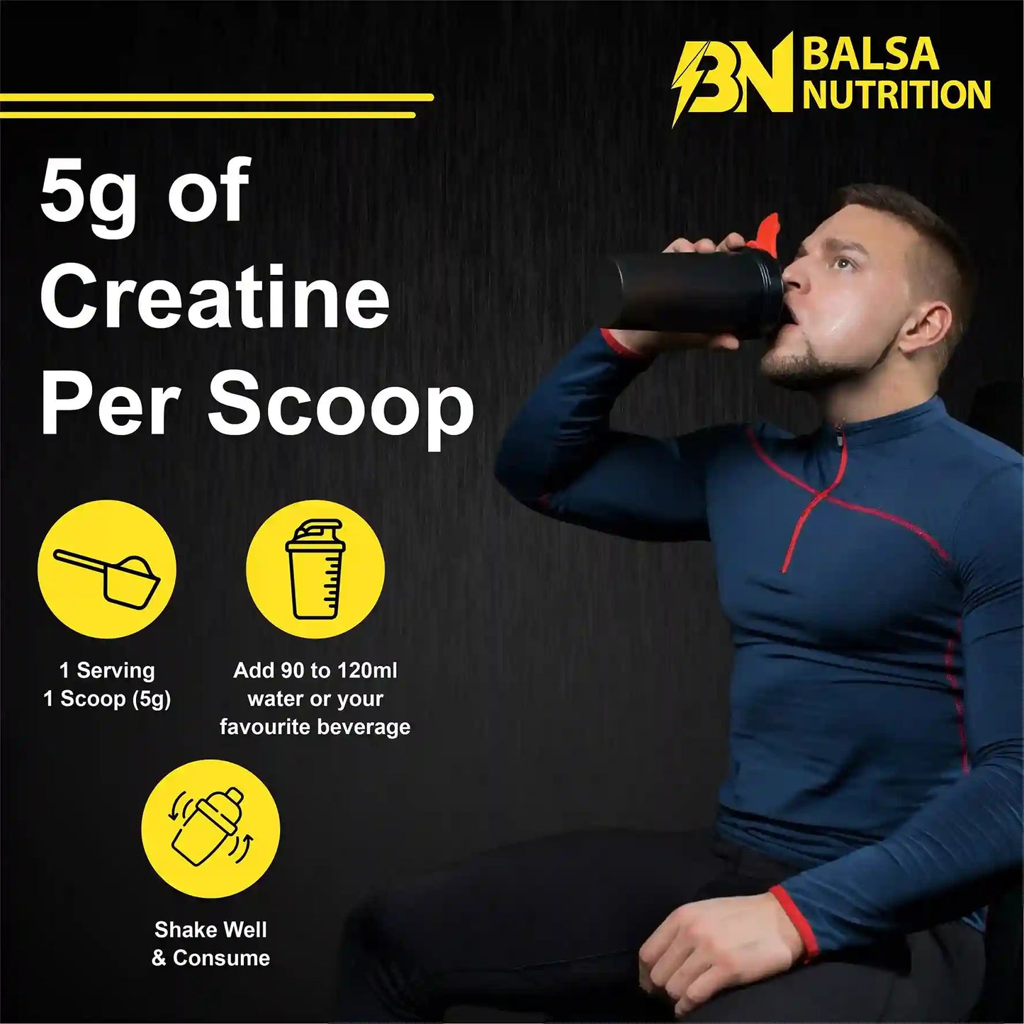 Balsa Nutrition Creatine Monohydrate Powder- 300g