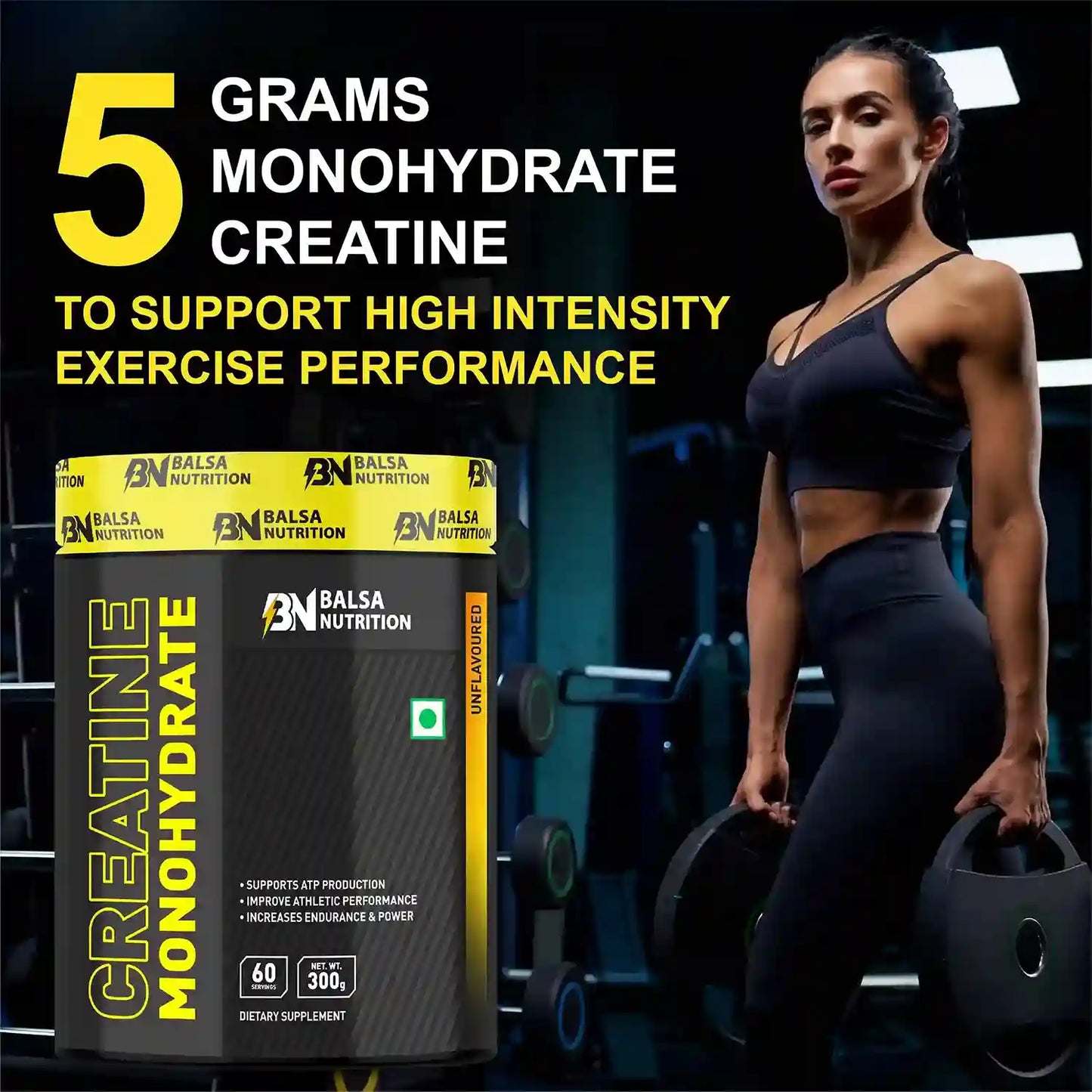 Balsa Nutrition Creatine Monohydrate Powder- 300g