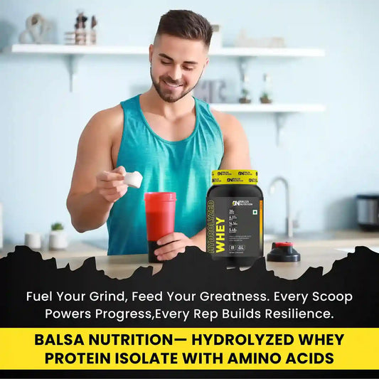 Balsa Nutrition Hydrolyzed Whey Protein Powder 820g Vanilla Flavor
