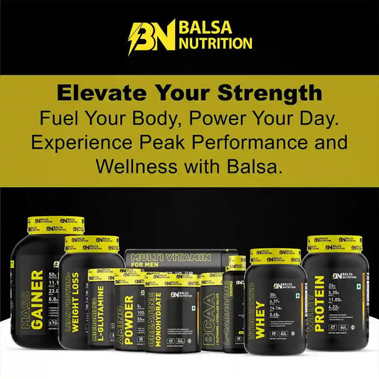 Balsa Nutrition BCAA With Glutamine + Citrulline Malate Powder- 405g