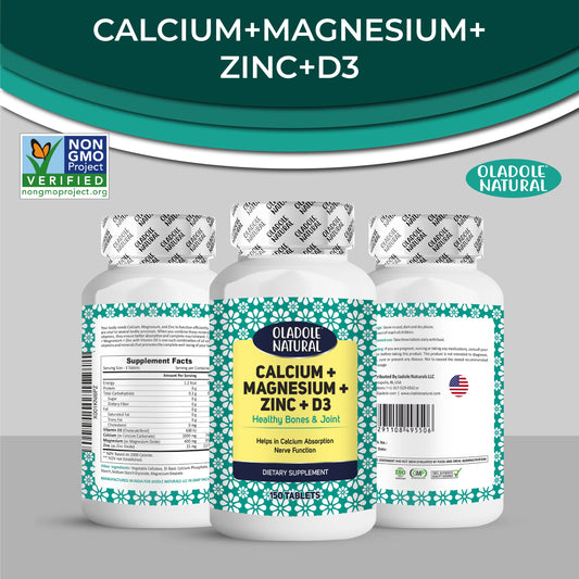 Calcium, Magnesium, Zinc & Vitamin D Supplement 150 Softgels