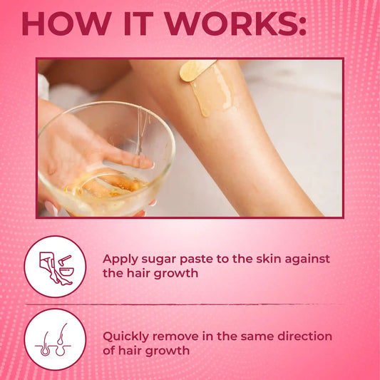 شمع السكر البارد لإزالة الشعر بخلاصة الصبار 250 جرام