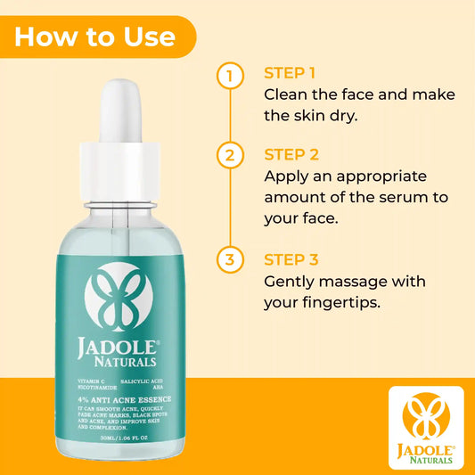 Jadole Naturals Anti Acne Essence Serum with Vitamin C, Salicylic Acid 30ml