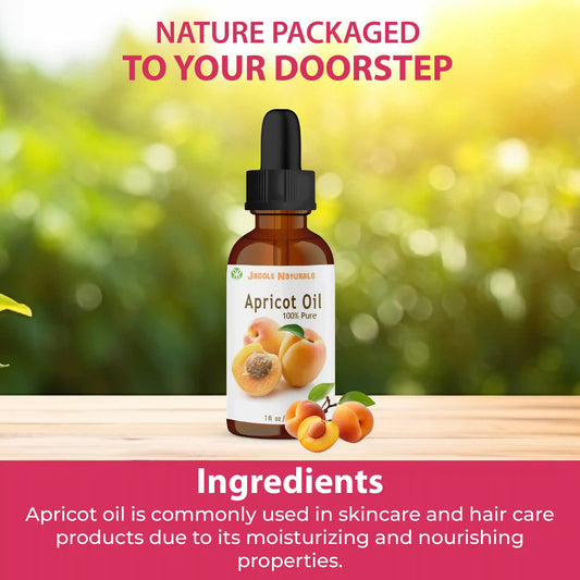 Jadole Naturals Organic Apricot Oil 100% Pure 30ml