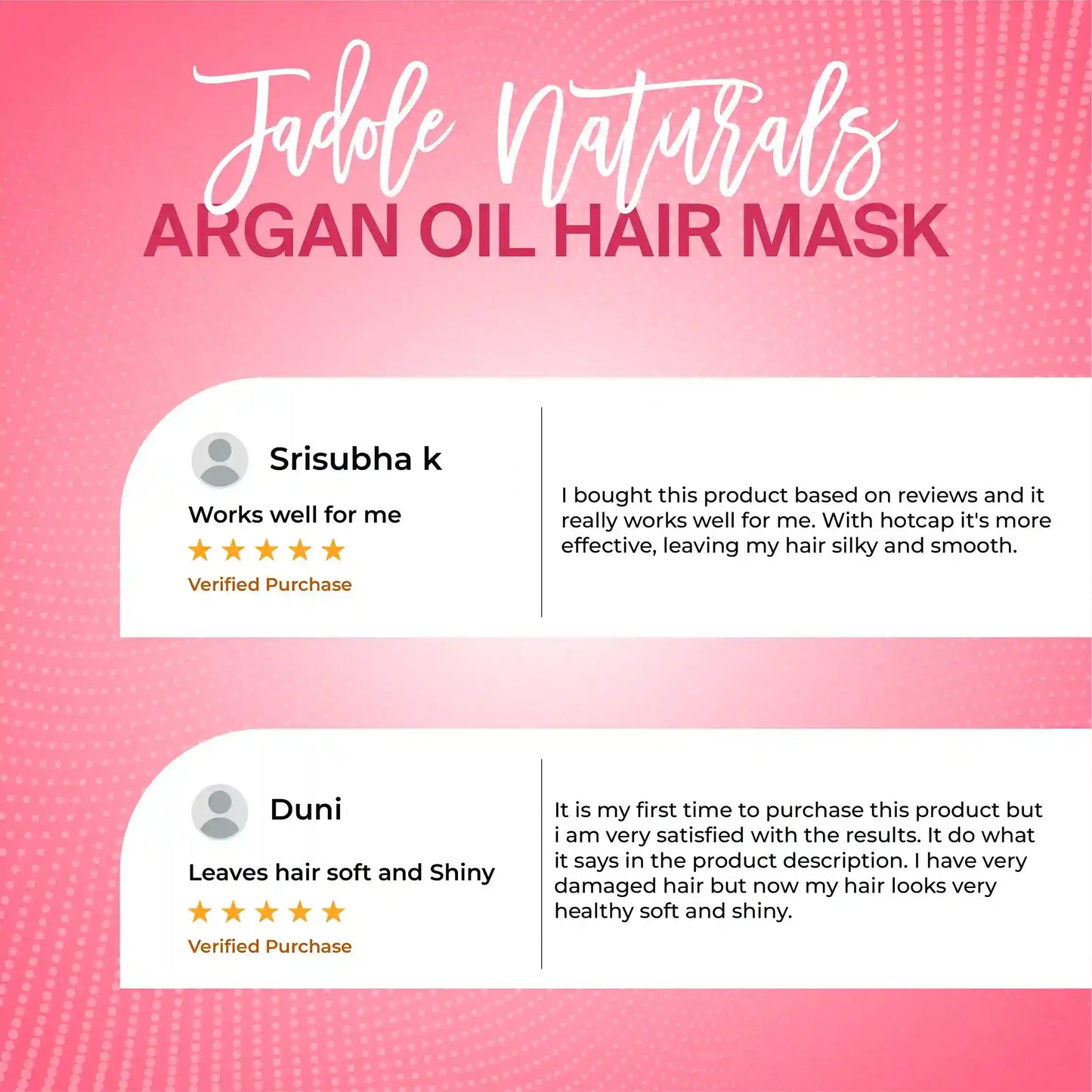 Jadole Naturals Hydrating Argan Oil Hair Mask 250ml