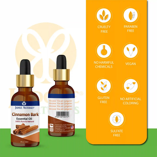 Jadole Naturals Cinnamon Bark Essential Oil  100% Pure & Natural 30ml