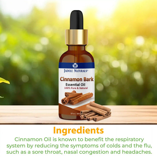 Jadole Naturals Cinnamon Bark Essential Oil  100% Pure & Natural 30ml