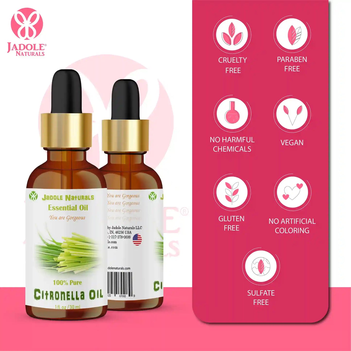 Jadole Naturals Citronella Oil Pure 30ml