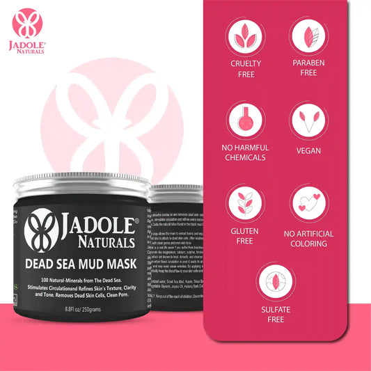 Jadole Naturals Dead Sea Mud Mask For Face & Skin 250g
