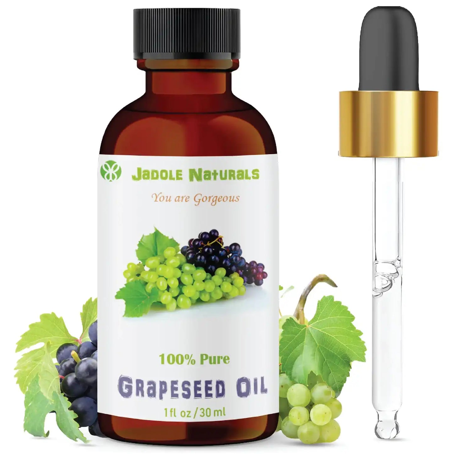 Grapeseed Oil For Skin, Hair & Massage 30ml