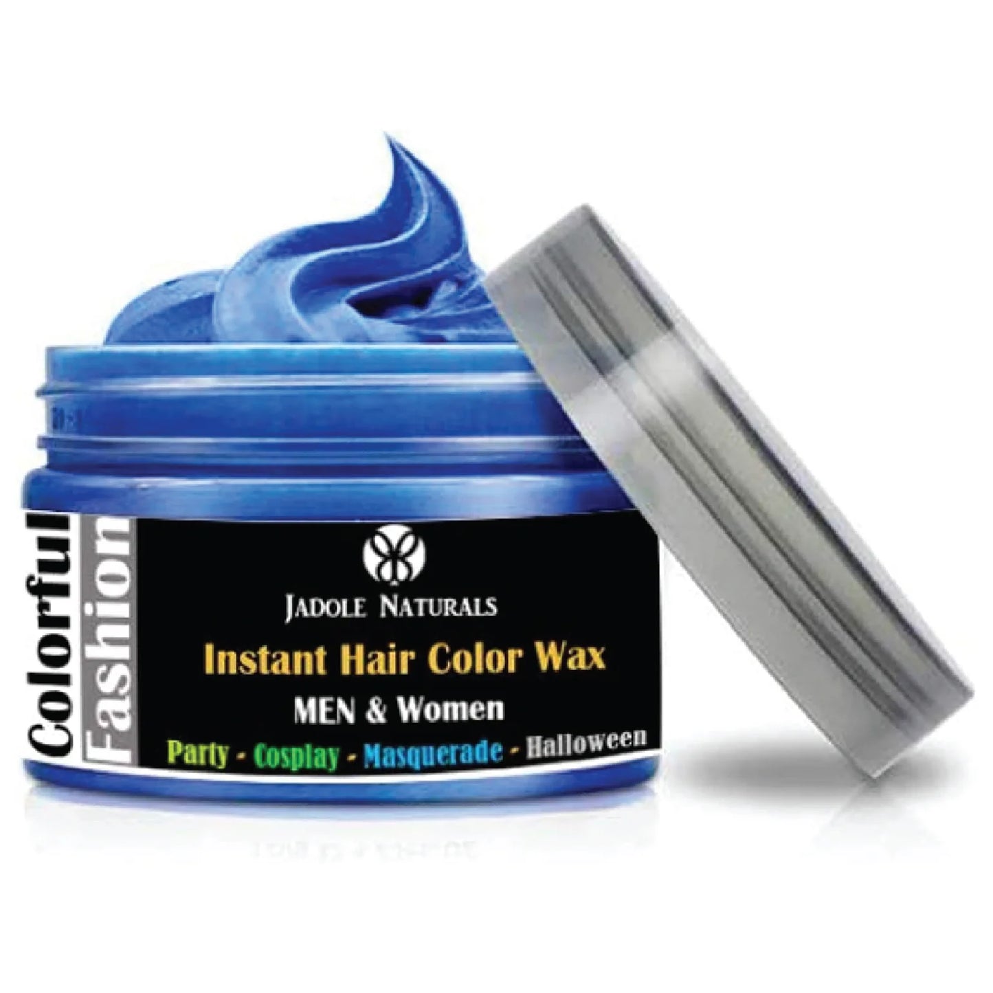 Jadole Naturals Temporary Hair Coloring Wax 120ml Natural Matte Hairstyle Hair Dye - Blue