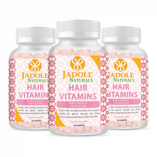 فيتامينات الشعر جادول ناتشورالز، 60 علكة مع فيتامين سي والبيوتين وحمض الفوليك