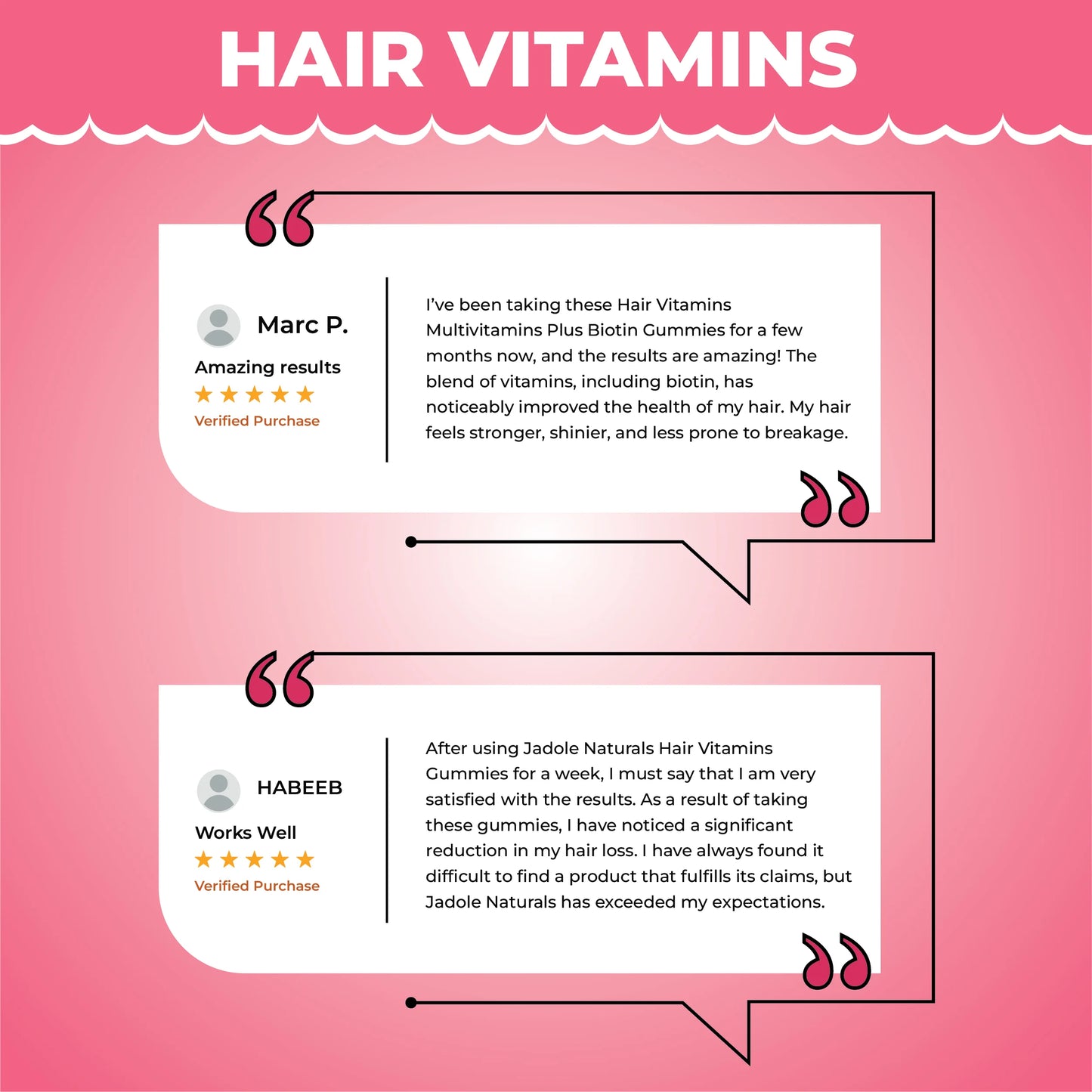 فيتامينات الشعر جادول ناتشورالز، 60 علكة مع فيتامين سي والبيوتين وحمض الفوليك