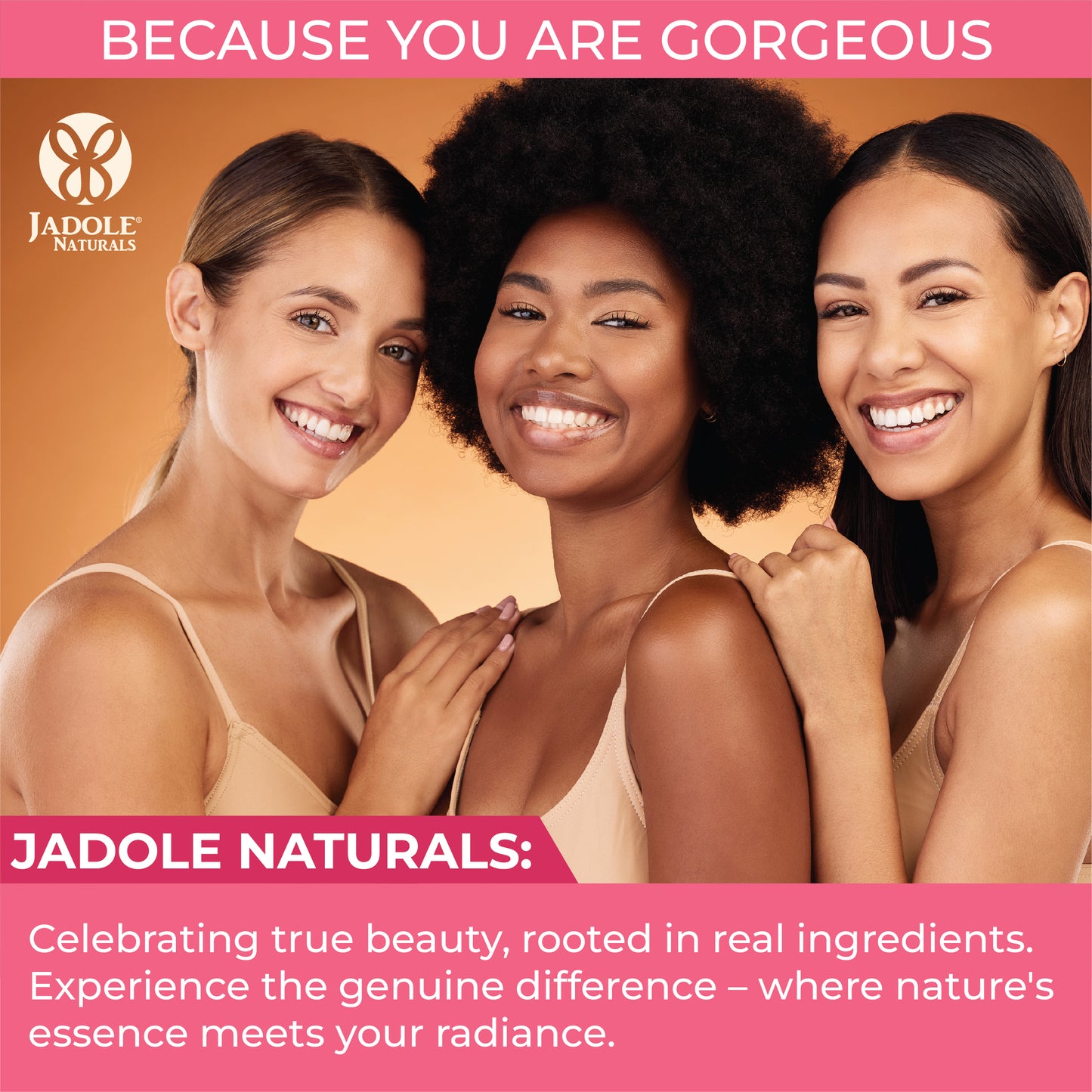 Jadole Naturals Hair Vitamins 60 Gummies with Vitamin C, Biotin & Folic Acid